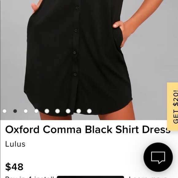 LULU’S BLACK DRESS NWT - Picture 7 of 7